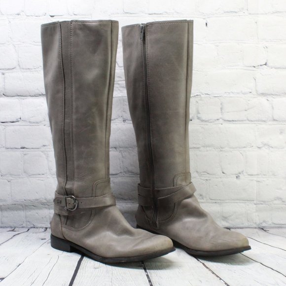 Sperry Gray Leather Ankle Boots - Picture 3 of 9